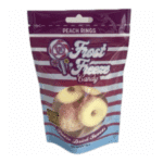 Frost Freeze Peach Rings candy package with striped design.